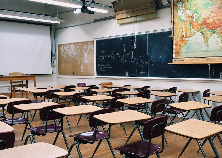 Kindergarten children in a classroom